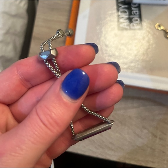 Kendra Scott purple silver bracelet - Picture 3 of 4
